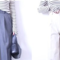 タックワイドパンツ