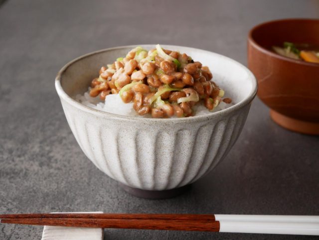 ネギこしょう納豆ご飯