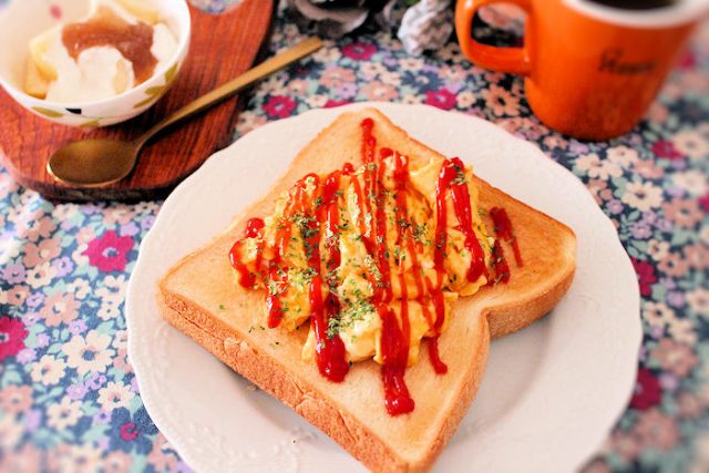 ふわとろ「オムトースト」レシピ