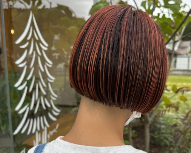 ヘアブリーチ　部分的