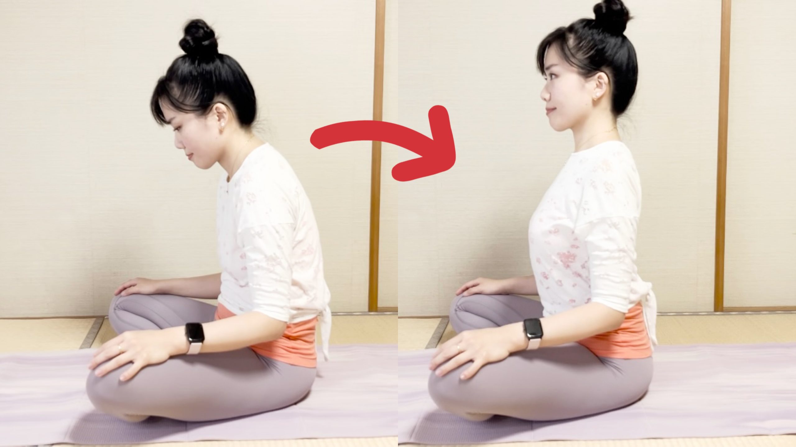 たった10回だけで簡単！「巻き肩・猫背」改善ピラティス