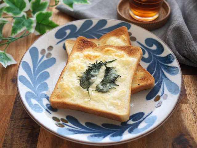 大葉マヨチーズトースト