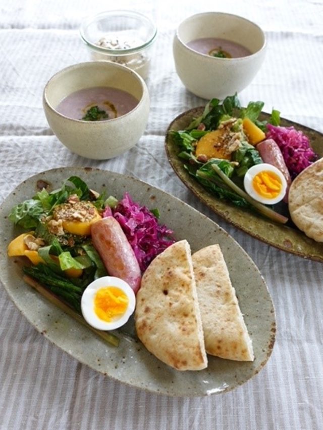 2人分の朝食プレート