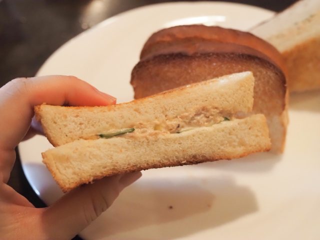 ツナサンドトースト 断面