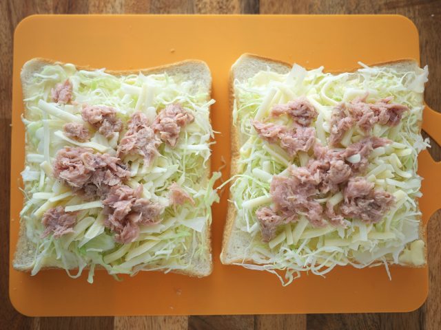 トースト キャベツ ツナ