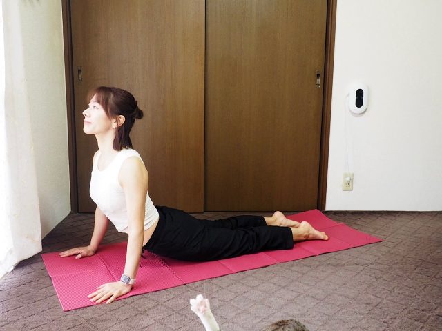 腰痛対策ストレッチ4 上体を反らせて起こす