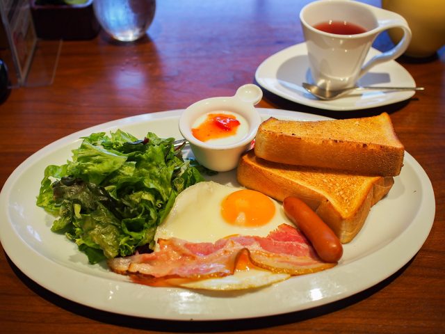 むさしの森 Diner 新宿中央公園店 外観 モーニングセット