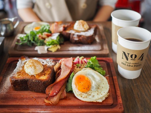 市ヶ谷の「No.4」 フレンチトーストと珈琲 モーニングセット