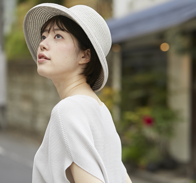 ISHIDA SEIBOU/ウォッシャブルペーパーストローハット　カサブランカ