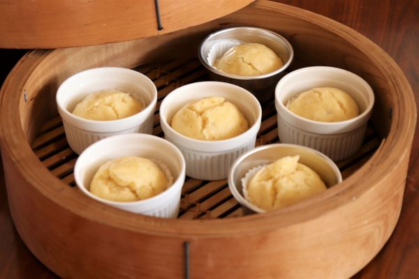 バナナたまご蒸しパン