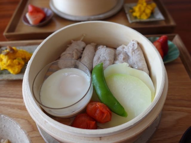 蒸し器を使った朝ごはん