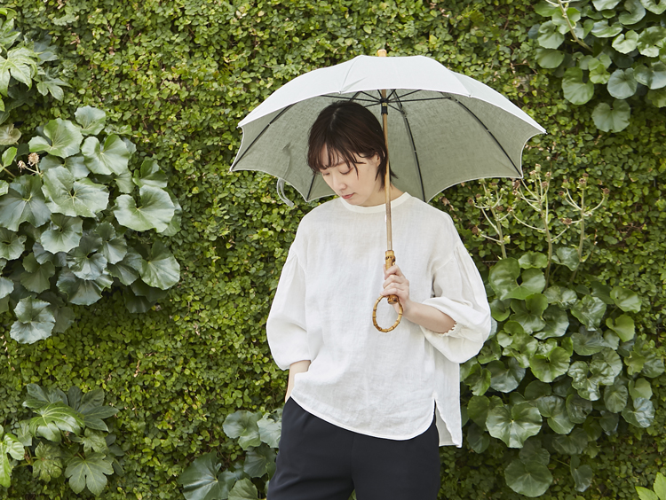 紫外線対策に！職人のこだわりが光る「Tokyo noble リネンの日傘」