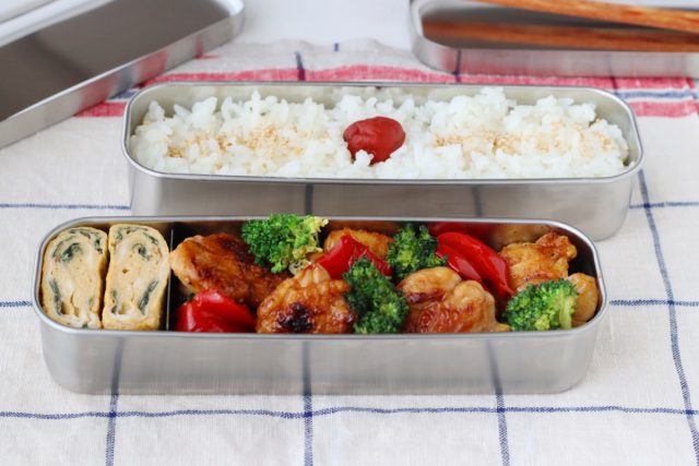 「大葉の卵焼き」「鶏の照り焼き」2品弁当