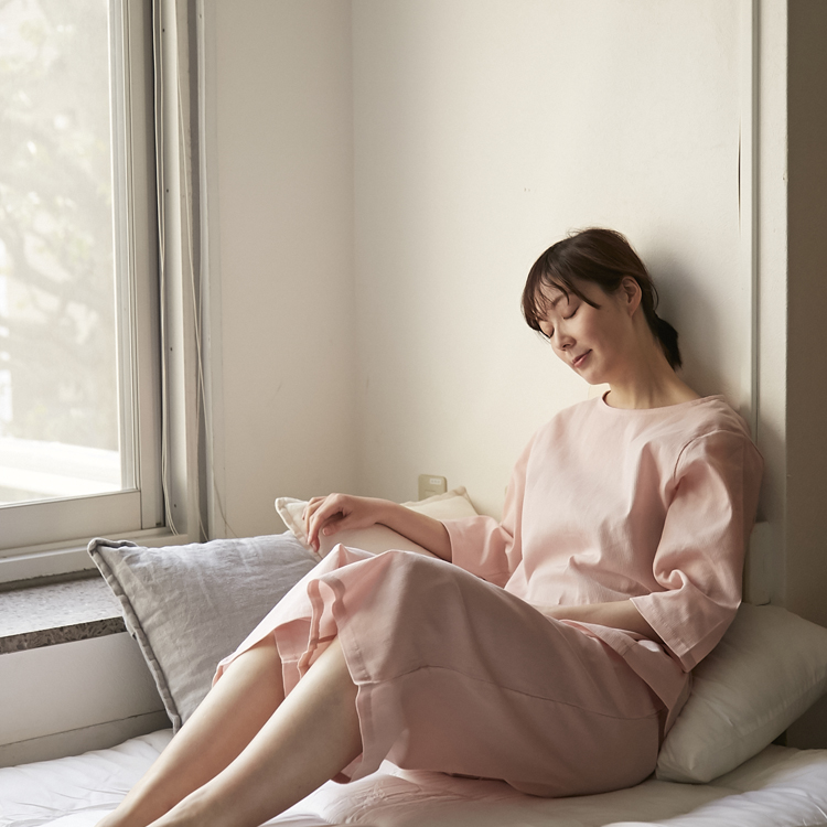 kinel/涼しくて動きやすい高島ちぢみパジャマ レディース