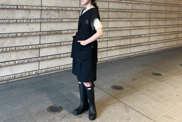レインブーツコーデ