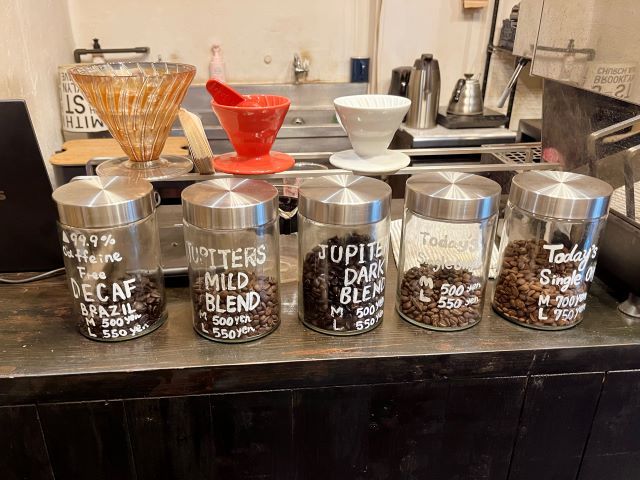 週種類のコーヒー