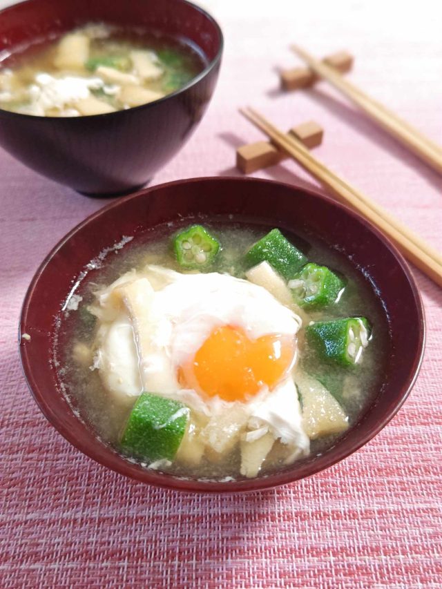 オクラのお味噌汁