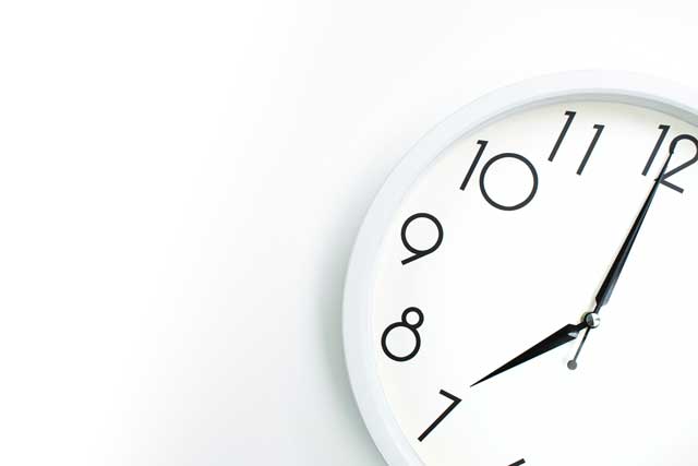 時計 7時