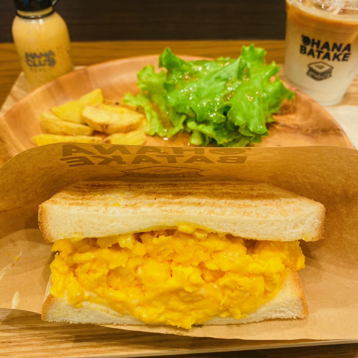 【大阪・梅田】ALL880円！選べる3種のたまごサンドモーニング@OHANABATAKE