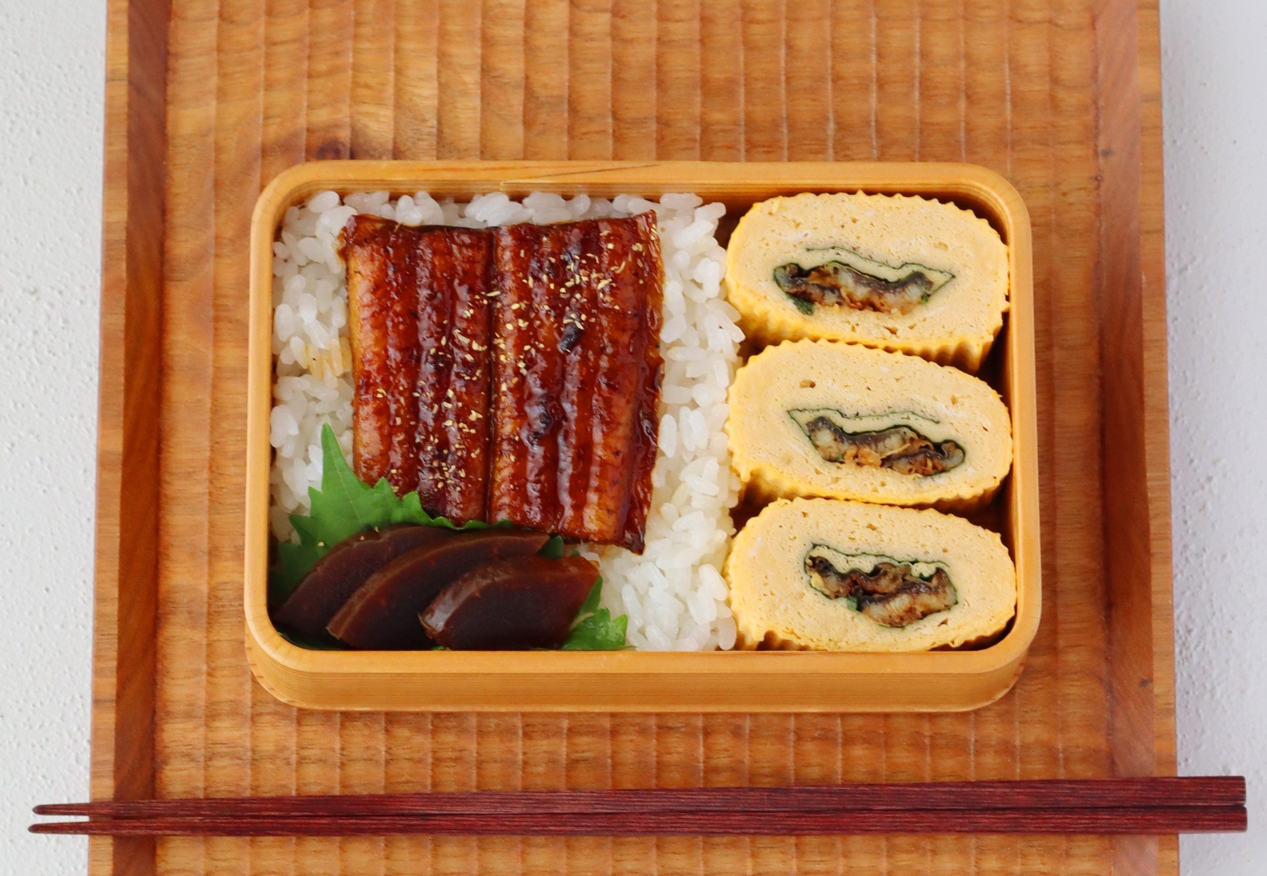 スタミナ弁当！簡単「うなぎの蒲焼丼」「う巻き」2品弁当