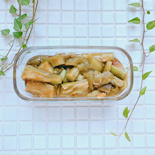 秋ナスの中華和え