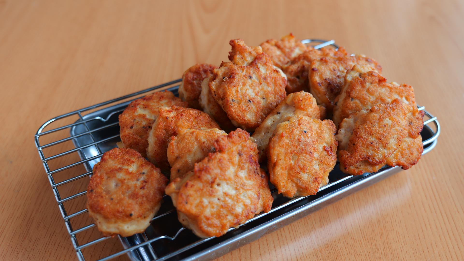 お弁当にぴったり！簡単ふわふわ「お豆腐入りチキンナゲット」の作り方