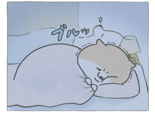 【四コマ漫画】vol.124「はだ寒い」｜おはよう！おしばと愉快な仲間たち