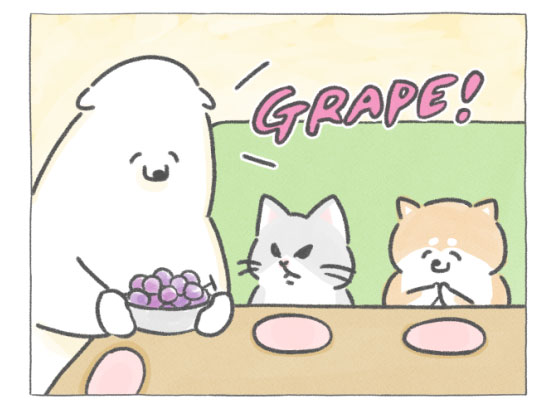【四コマ漫画】vol.123「うしろから」｜おはよう！おしばと愉快な仲間たち