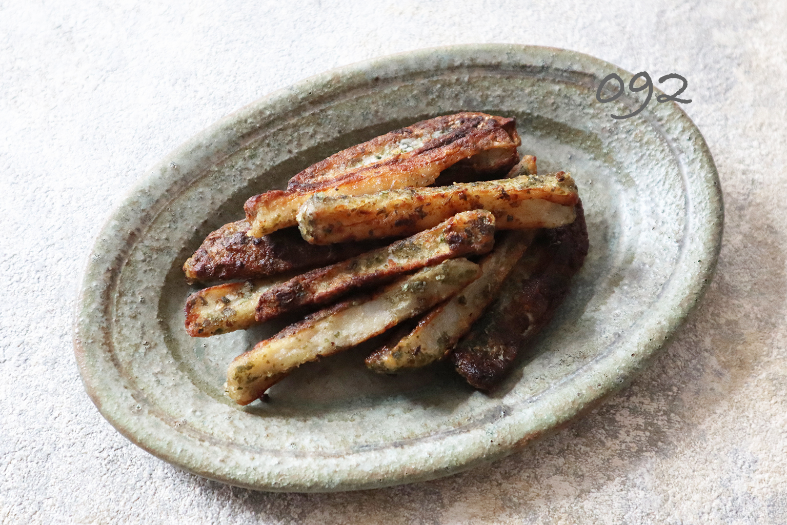 お弁当にもおつまみにも◎【カリカリれんこん唐揚げ・青のりガーリック味】