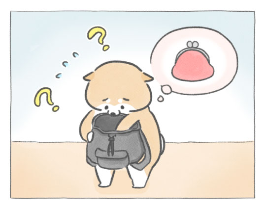 【四コマ漫画】vol.128「忘れもの」｜おはよう！おしばと愉快な仲間たち