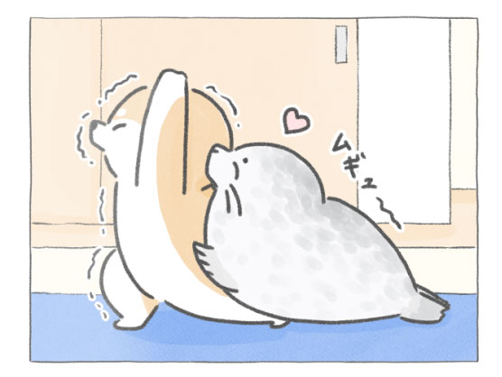 【四コマ漫画】vol.131「ヨガ」｜おはよう！おしばと愉快な仲間たち