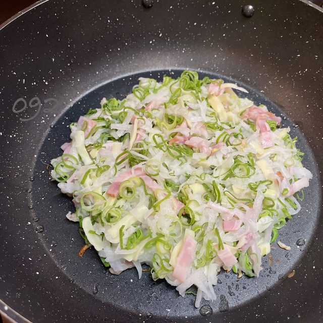 大根餅作る工程