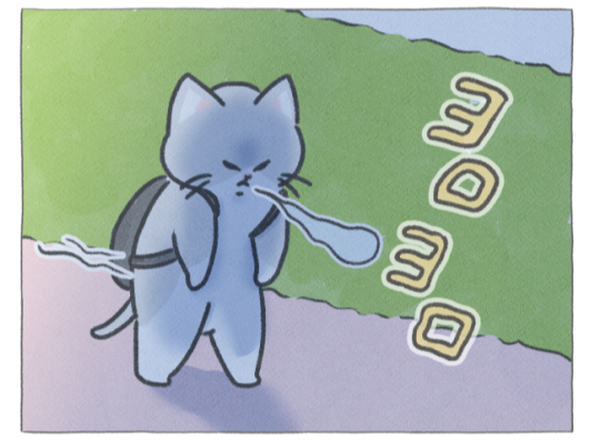 【四コマ漫画】vol.139「お疲れおにぎり」｜おはよう！おしばと愉快な仲間たち