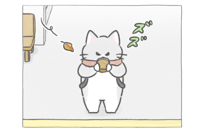 【四コマ漫画】vol.143「コーヒーの香り」｜おはよう！おしばと愉快な仲間たち
