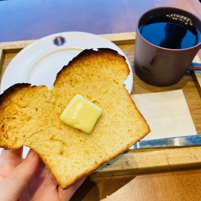 猿田彦珈琲 大阪駅イノゲート店 トーストとコーヒー