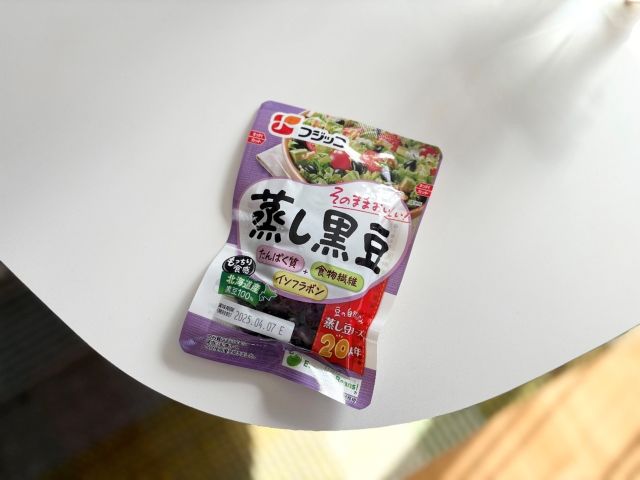 パウチの黒豆
