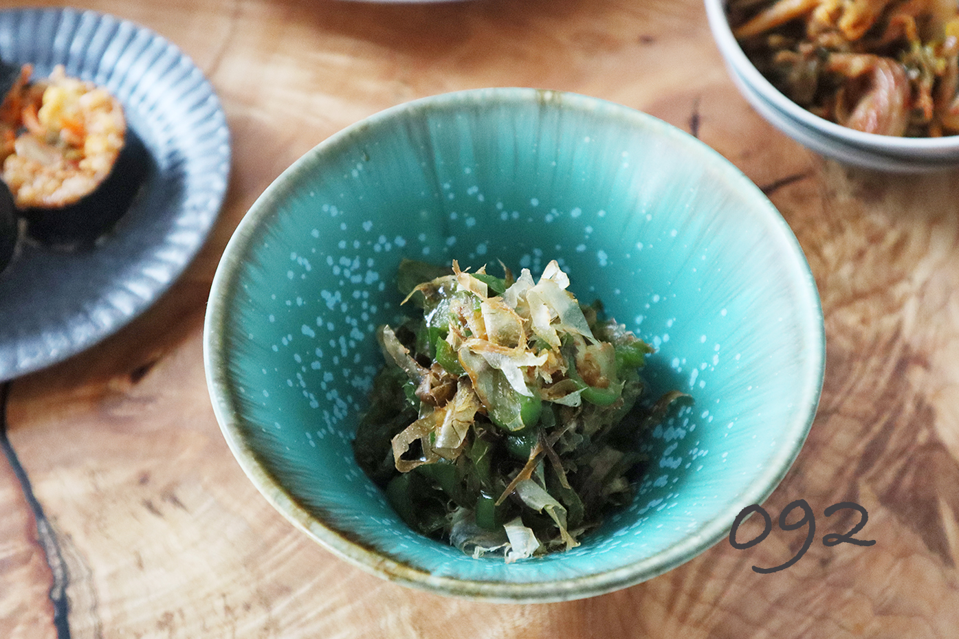 レンジで簡単！「ピーマンと塩昆布のおかか和え」