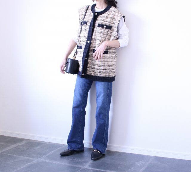 体型カバーもおしゃれも叶う「ベスト」