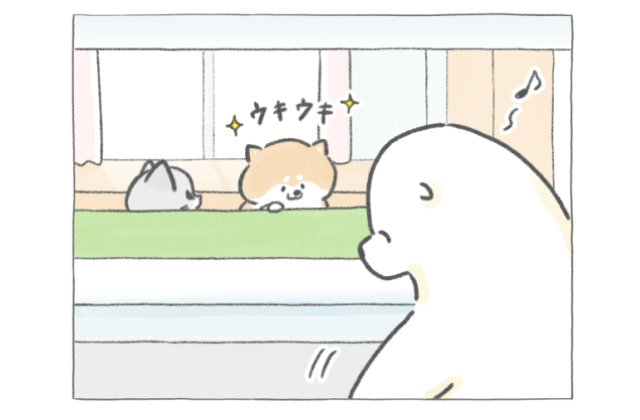 【四コマ漫画】vol.146「ホワイトデー」｜おはよう！おしばと愉快な仲間たち