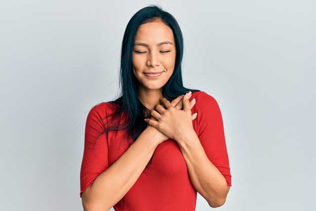 感謝 女性