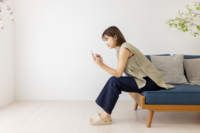スマホ 女性