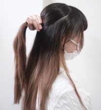 ハーフアップ