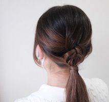 ヘアアレンジ　後ろ姿