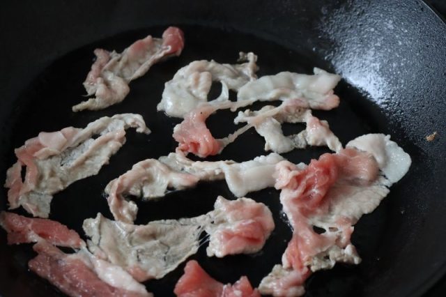 焼いた豚肉