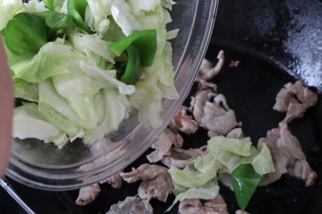 野菜と豚肉