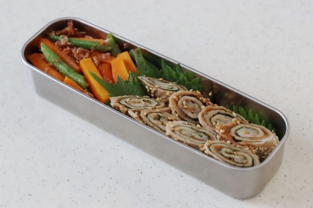 2品弁当の詰め方プロセス