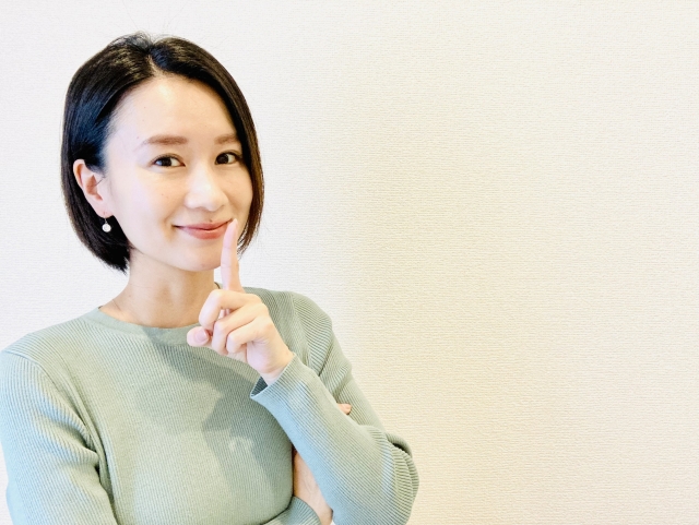笑顔の女性