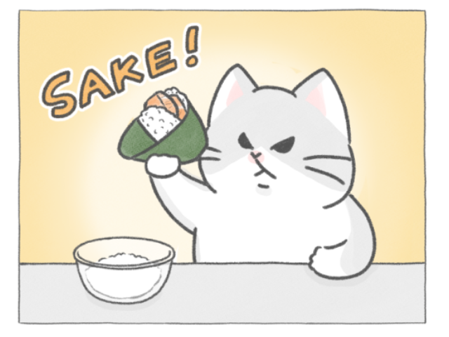 【四コマ漫画】さけ？たらこ？ツナマヨ？みんなの“推しおにぎり”が大集合♪