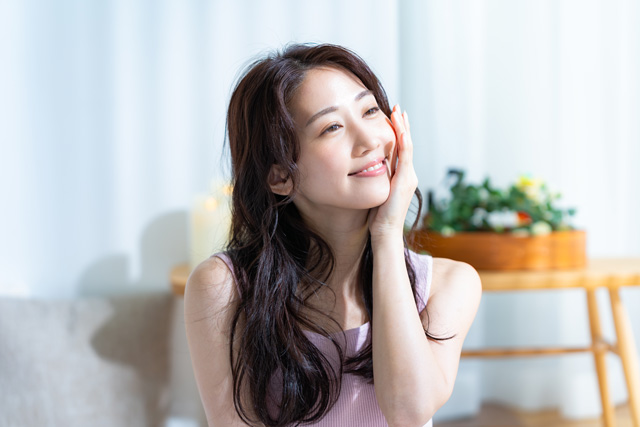 朝の女性