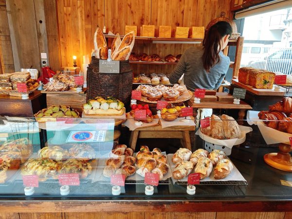 店頭に並ぶデニッシュ